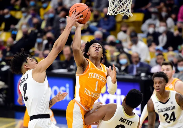 Men's basketball team loses to Tennessee. Season ends. (the denver post)