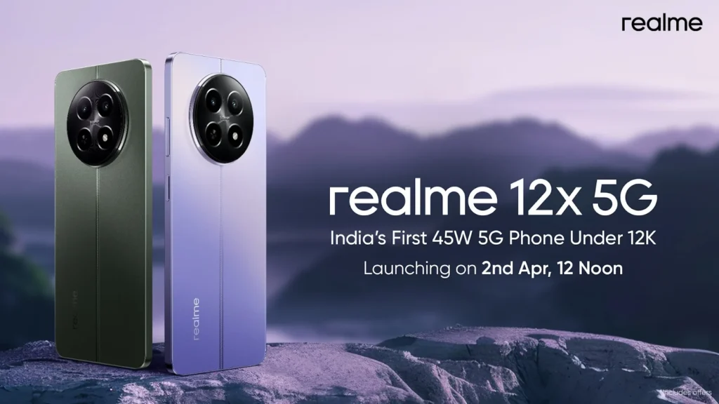 Realme 12X 5G: Realme's affordable smartphone (image:- Gizmochina)