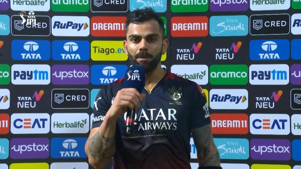 Virat Kohli jokingly discusses his cricketing skills (image:- IPL)